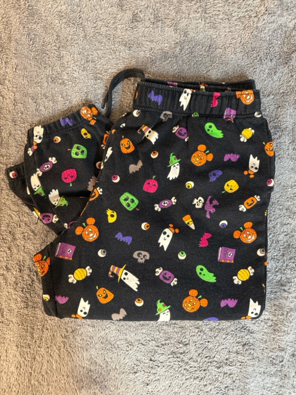 Disney Black Halloween Icon Jogger Pants